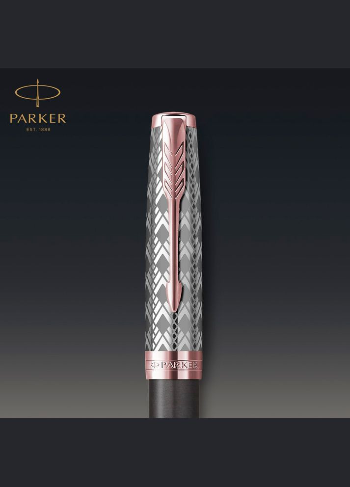 Перьевая ручка SONNET 17 Metal and Grey Lacquer PGT FP18 F Parker (317306328)