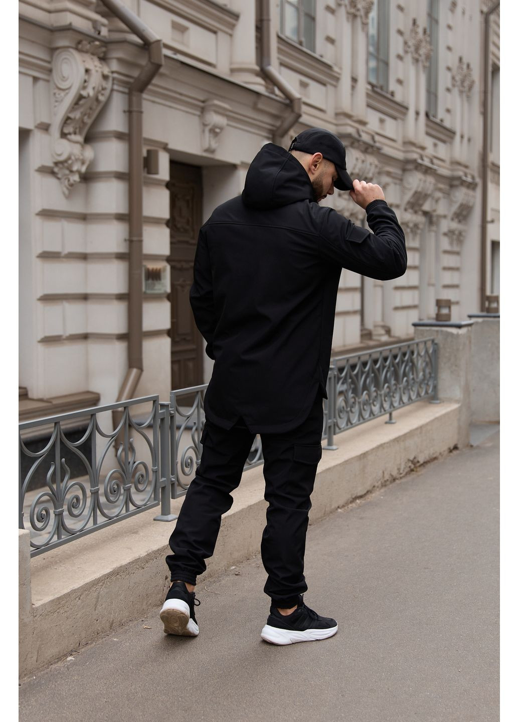 Мужской утепленный костюм из Softshell - защита от ветра и влаги, комфорт в холодную и морозную погоду черный Intruder soft shell (359381184)