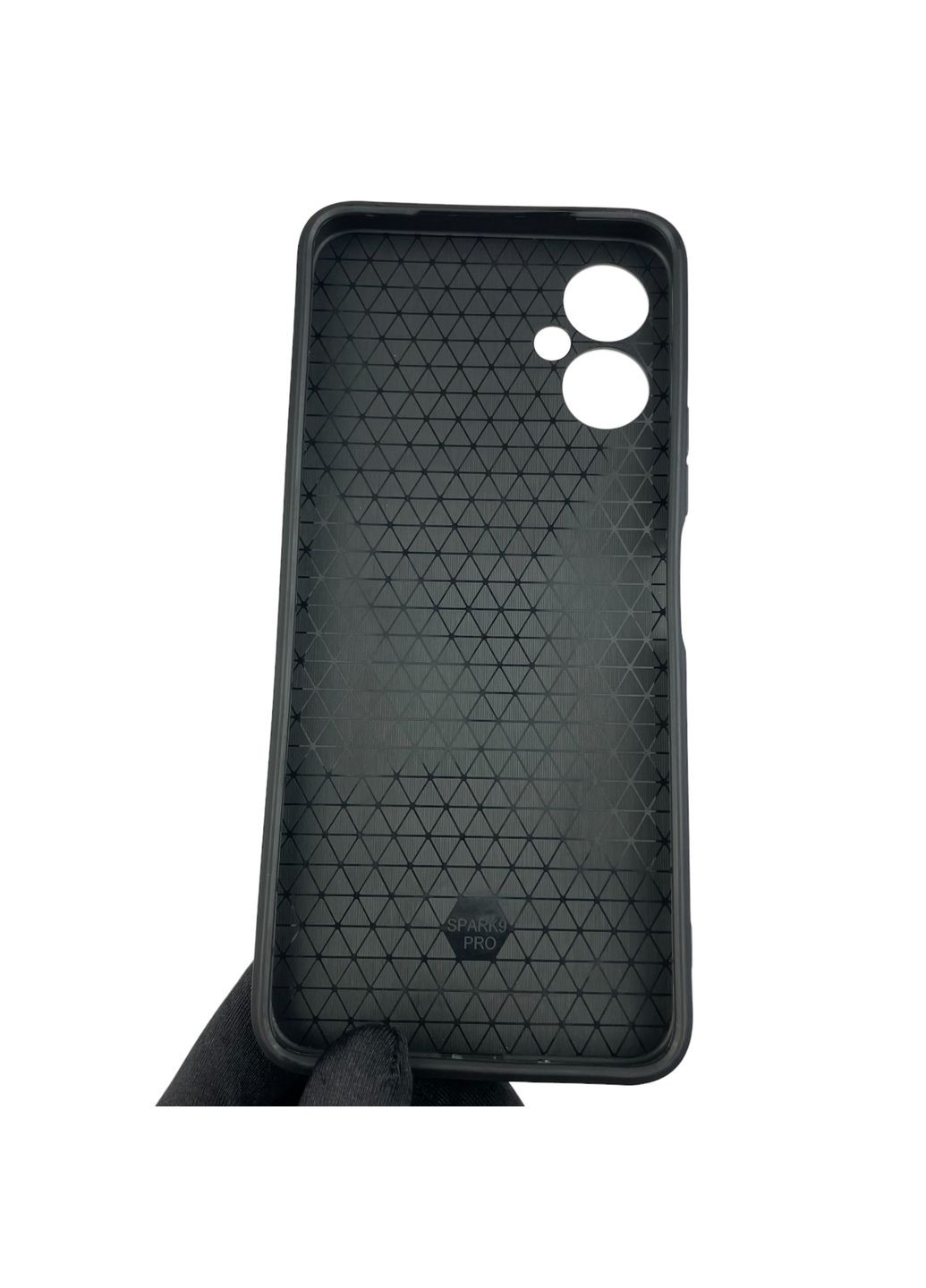 Чохол для Spark 9 Pro (KH7n) броньований з кільцем зі шторкою на камеру на техно спарк 9 про темно-синій rg1 Tecno (366023167)