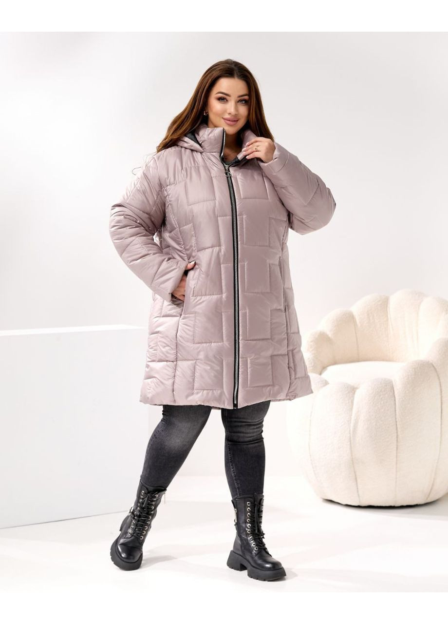 Серая демисезонная куртка женская KaraMix