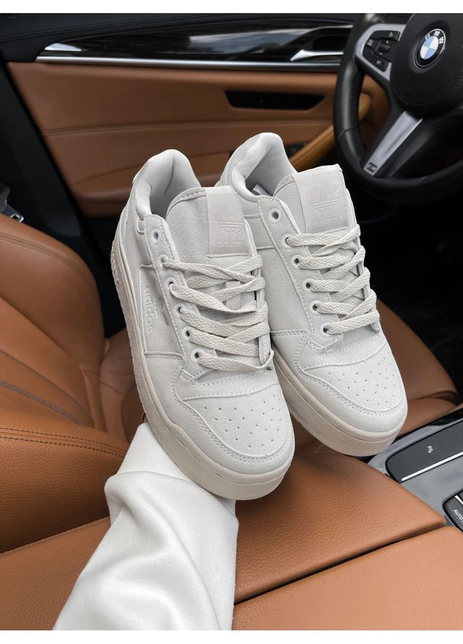 КРОССОВКИ ЖЕНСКИЕ ADIDAS FORUM BOLD BEIGE АДИДАС ФОРУМ БЕЖЕВЫЕ No Brand бежевые демисезоны (391938028)