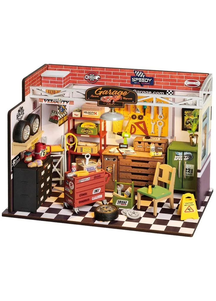 Конструктор 3D міні-будинок Robotime Rolife Garage Workshop DG165 No Brand (385306429)