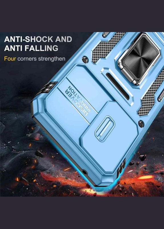 Ударопрочный чехол Camshield Army Ring для Samsung Galaxy A34 5G Light Blue No Brand (344465107)