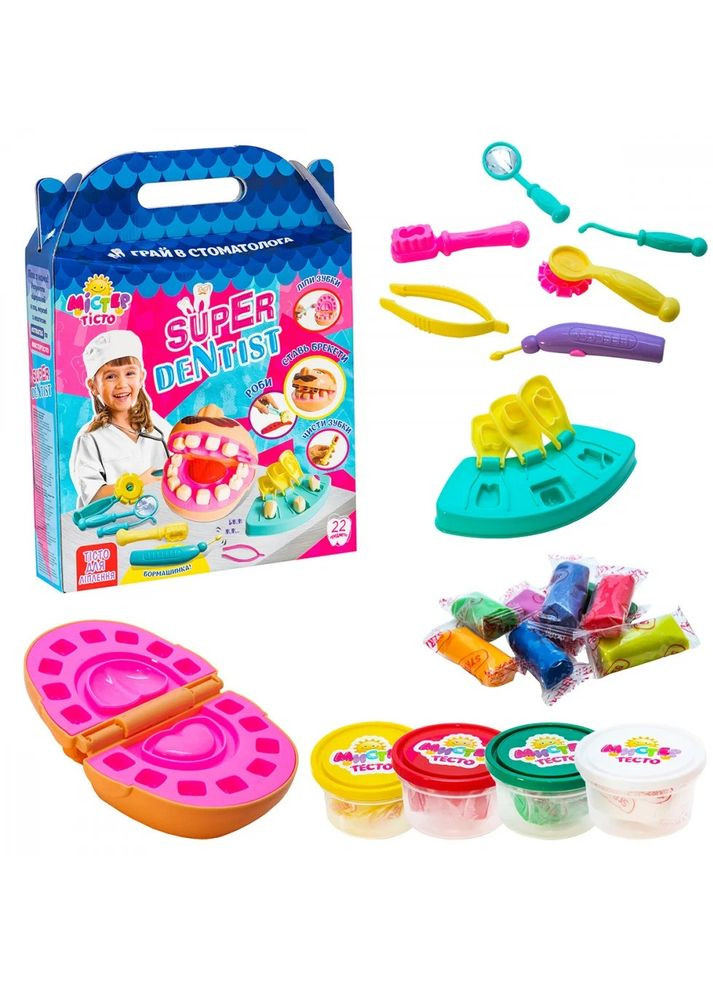 Набір для креативної творчості "Містер тісто - super dentist" 71407 ( ) Strateg (338869025)