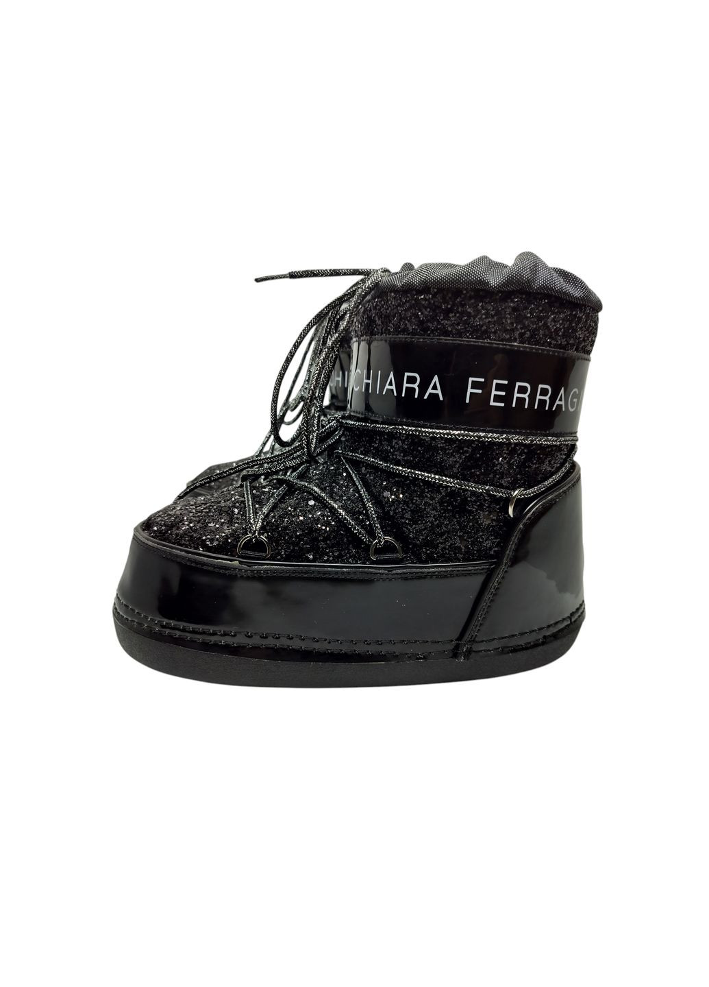 Черные женские ботинки- снегоступы No Brand