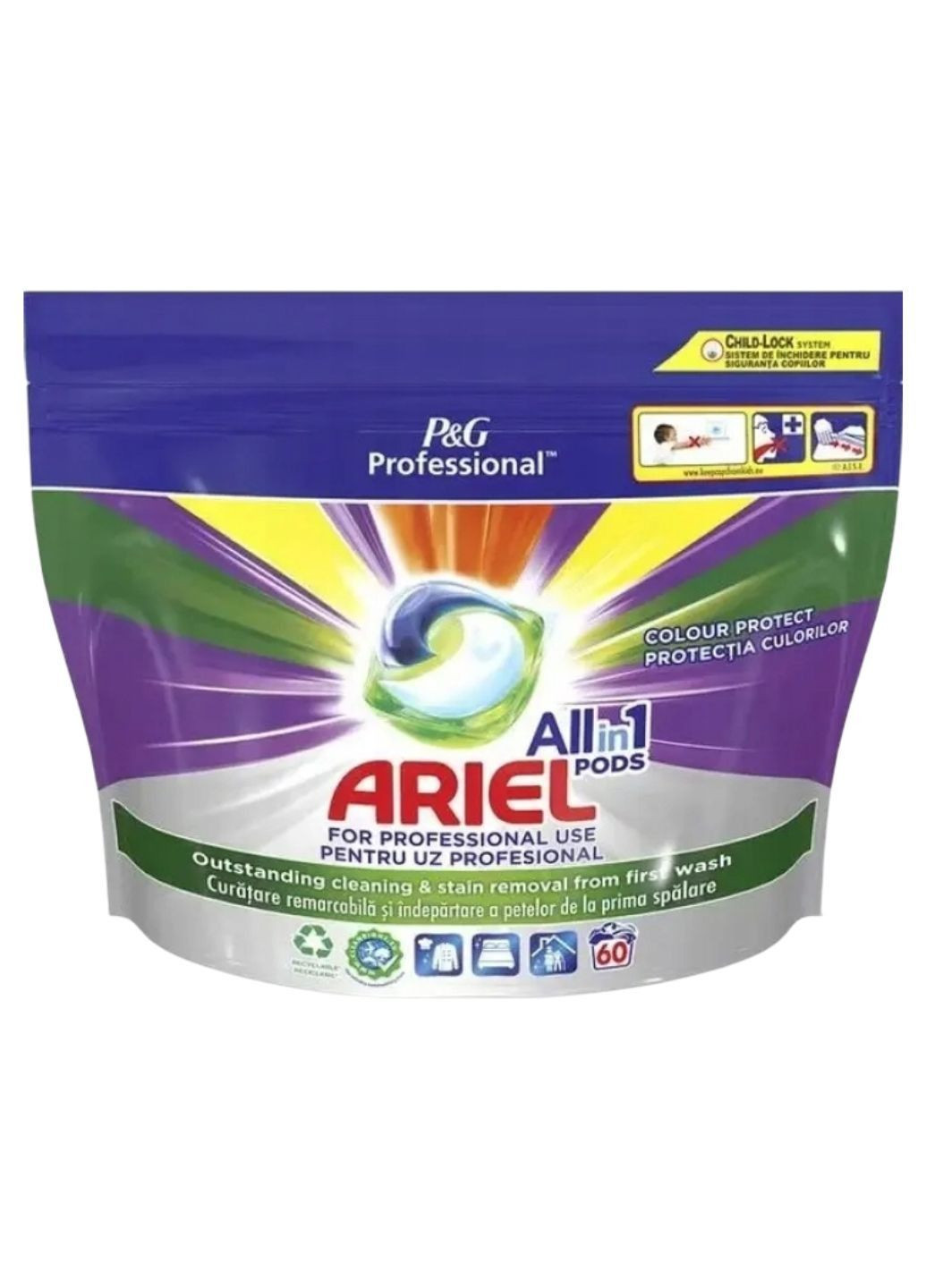 Капсулы для стирки цветной одежды All in One Pods Colour Protect 60 шт Ariel (367182382)
