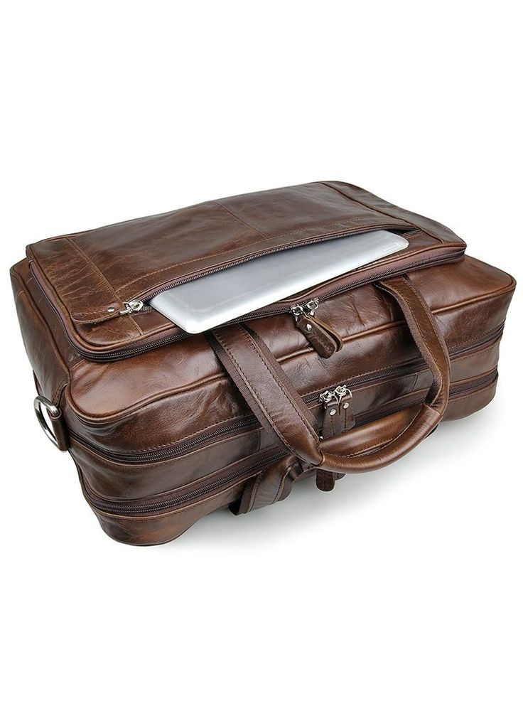 Сумка чоловіча шкіряна портфель в дорогу планшет для документів А4 для телефону Коричневий 34237 Vintage (331861733)