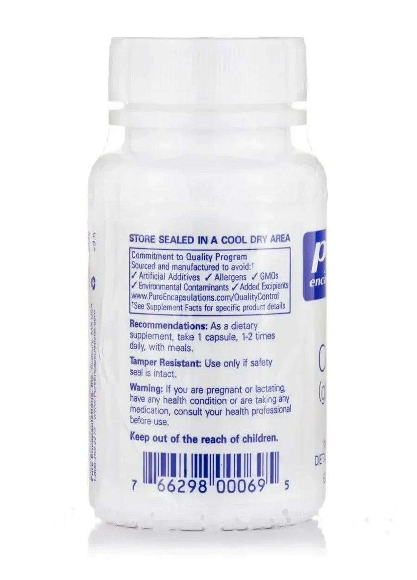 Мідь Гліцинат (Copper Glycinate) 60 капсул Pure Encapsulations (361114619)