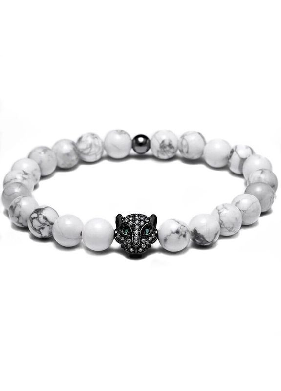 Женский браслет из кахолонга с черной пантерой (13004) Hemst (301070948)