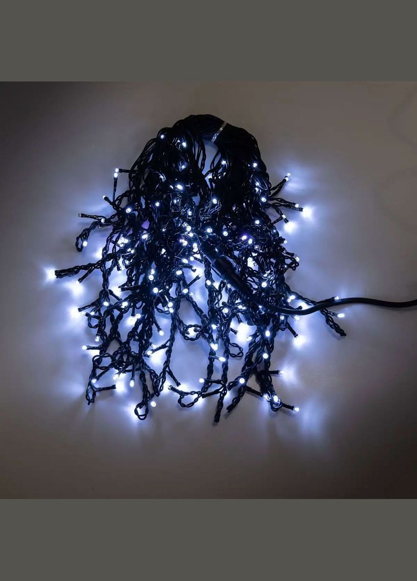 Гирлянда Бахрома уличная 200 LED 12 м черная, белый GarlandoPro (316721904)