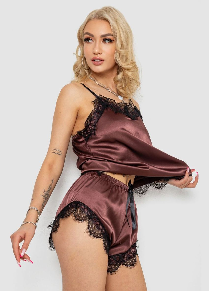 Коричнева піжама жіноча Ager 238R57408