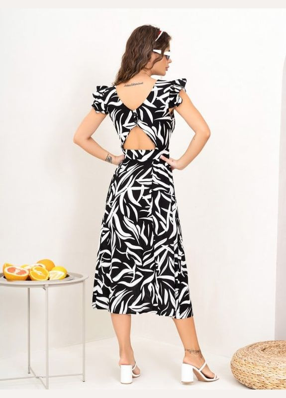 Черное повседневный женские платья 13996 ISSA PLUS