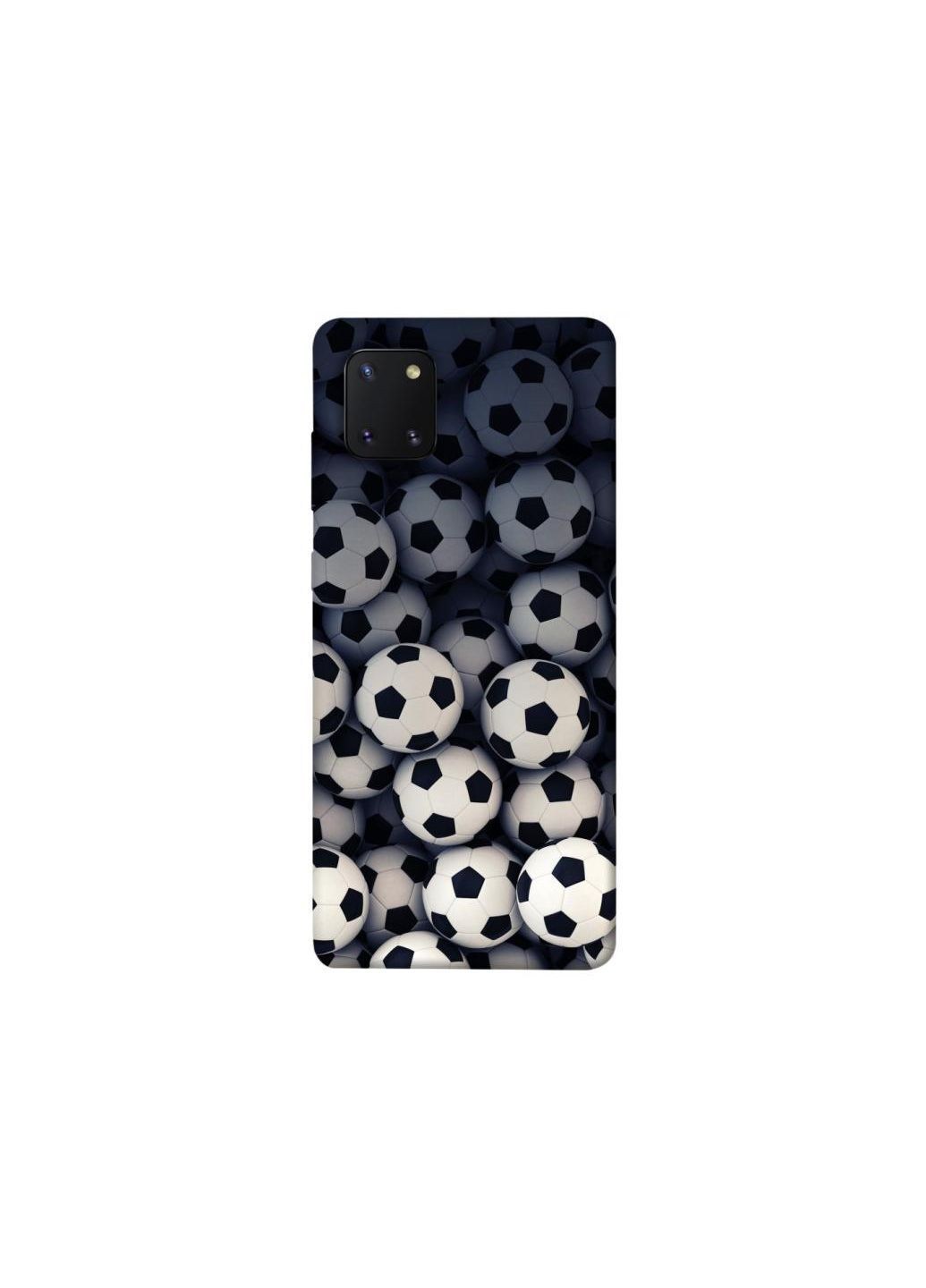 Чехол на Samsung Galaxy Note 10 Lite (A81) Футбольные мячи Frontalka (353335657)