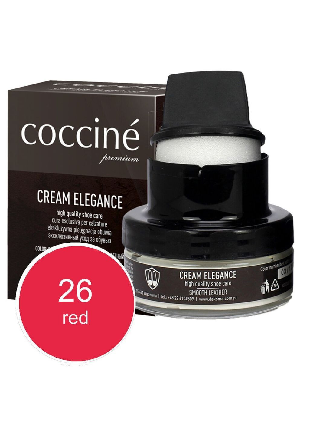 Крем+губка для обуви 50 мл. Coccine Elegance (314819276)