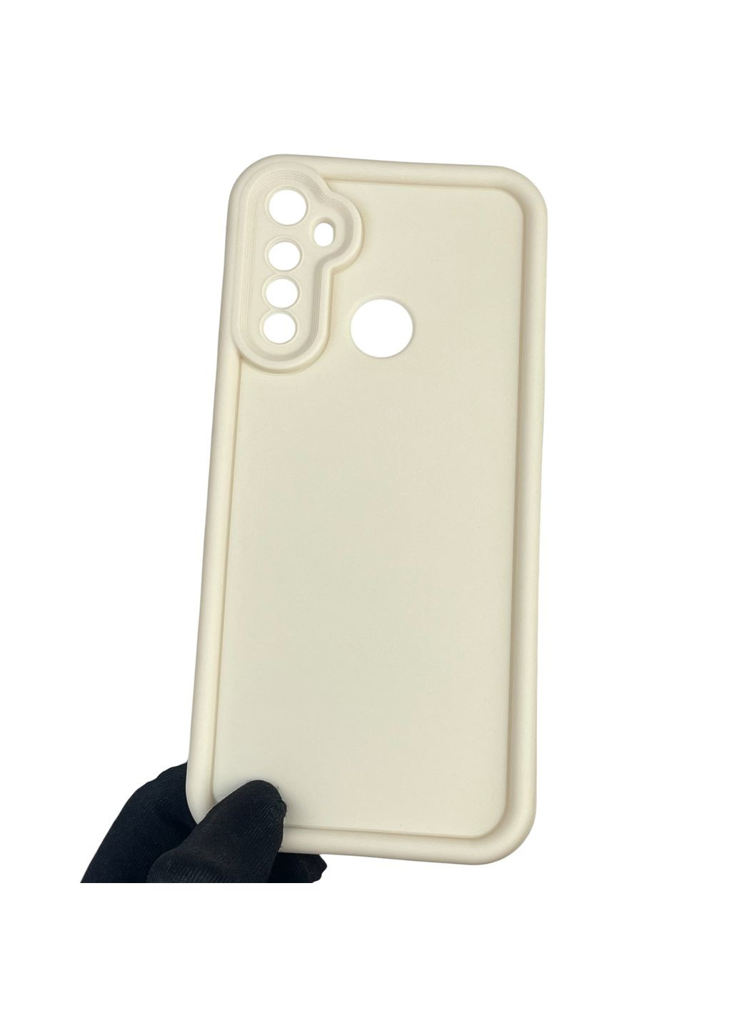 Чехол силиконовый Soft Touch для C3 молочный (Полная защита камеры) Realme (366385630)