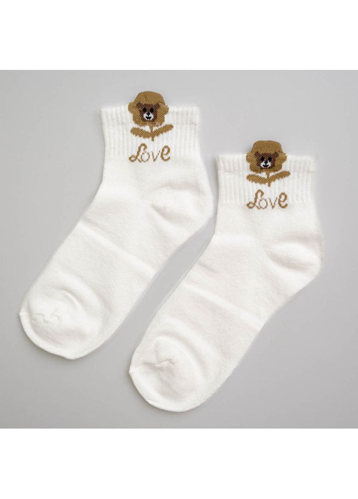 Белые набор носков женских хлопковых 10 пар youstar 087 низкие 37-41 белый GM Textile (360406856)