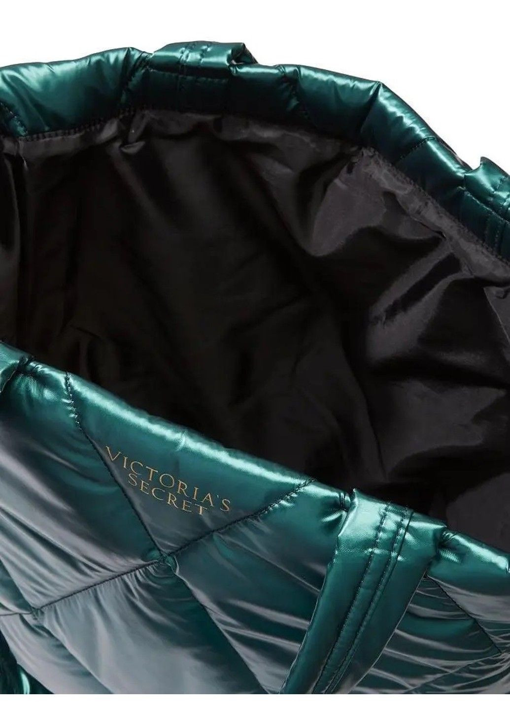 Сумка-шоппер Puffer Tote Bag Midnight Green Victoria's Secret (328267444)