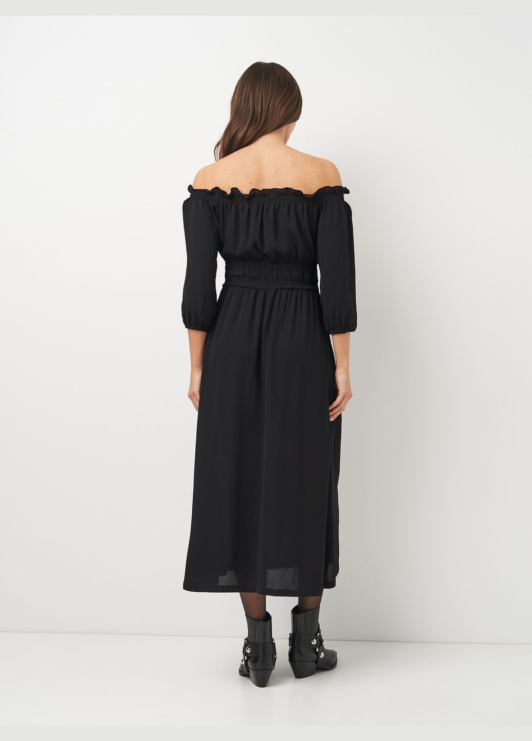 Чорна сукня H&M однотонна