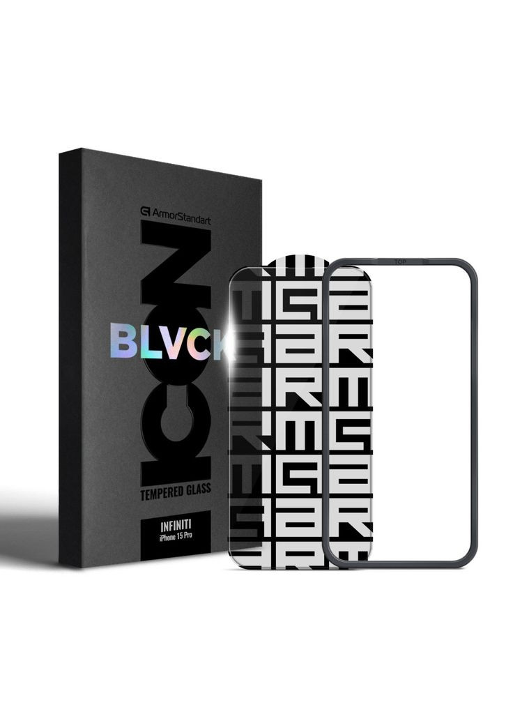 Скло захисне (m390945) ArmorStandart Infinity Black Icon 2.75 D Apple iPhone 15 Pro (367064377)