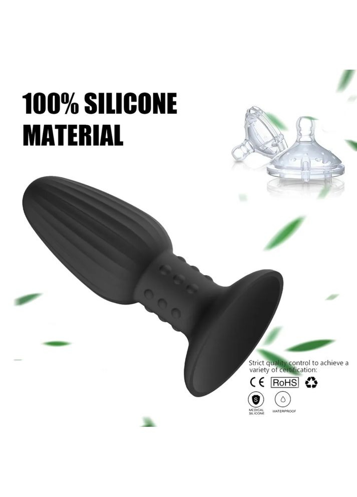 Анальная пробка FANG Style 2 силиконовая на присоске Focus (303896706)