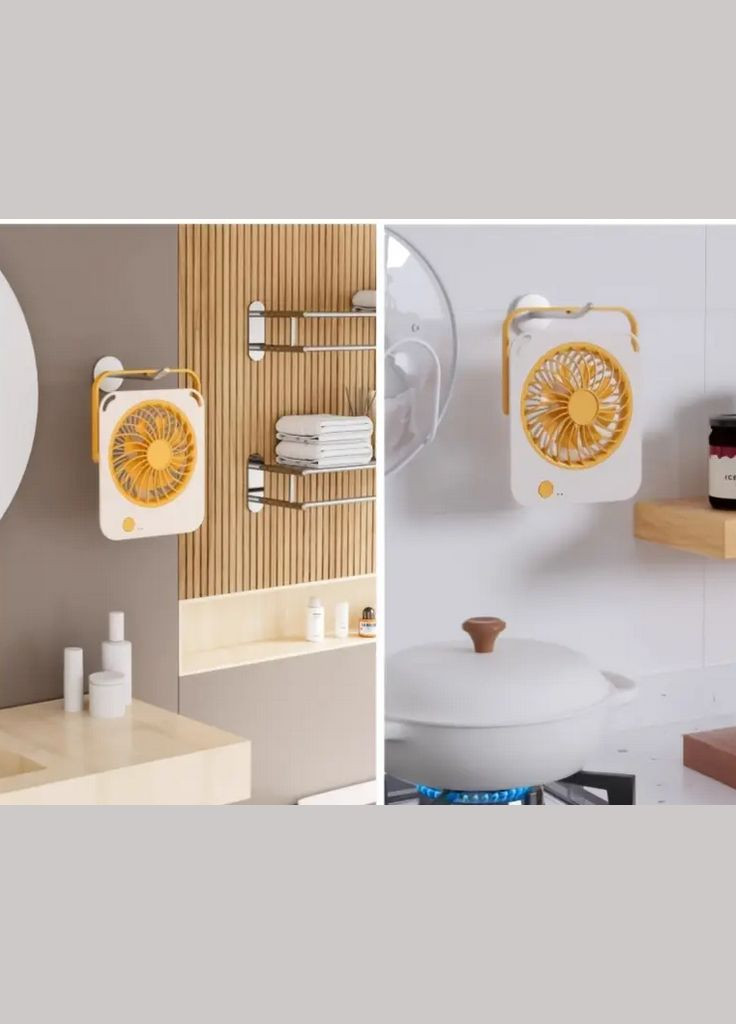 Вентилятор аккумуляторный портативный ультра компактный USB Fan M7-PM оранжевый No Brand (337177398)