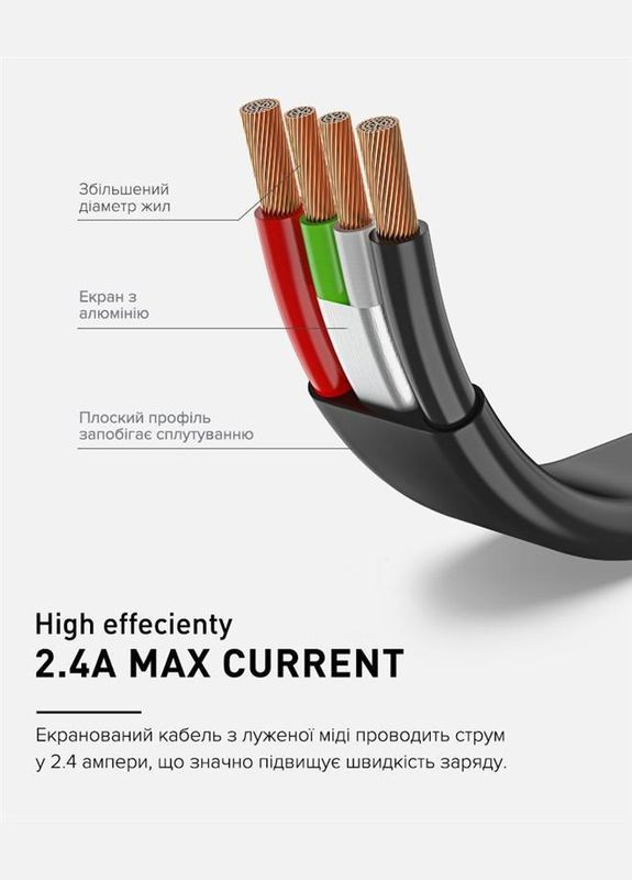 Кабель Flat USB - Lightning (M/M), 1 м, (2231252964019) Luxe Cube (336952650)