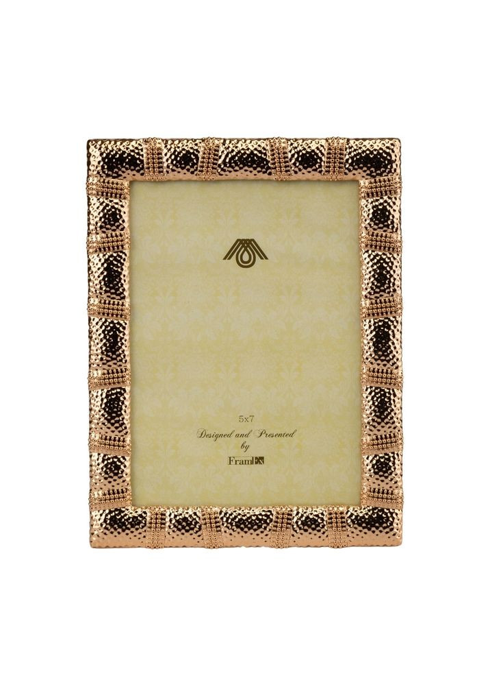 Фоторамка настольная металлическая Бусинки 17х22 см 1025V Veronese (346529335)