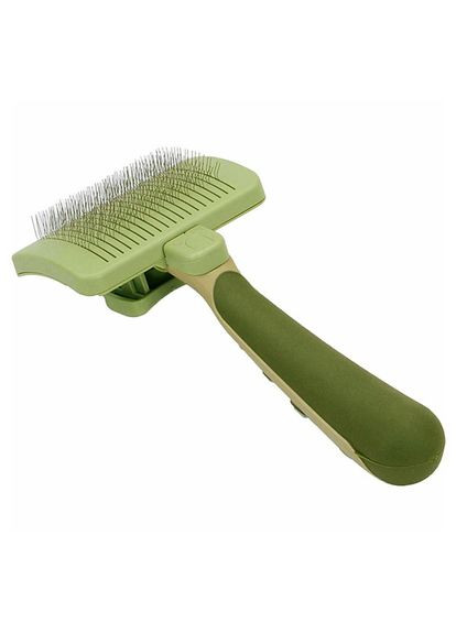 Пуходерка слікер з самоочищенням Self-Cleaning Brush САФАРІ для собак та котів, середня Safari (335841379)