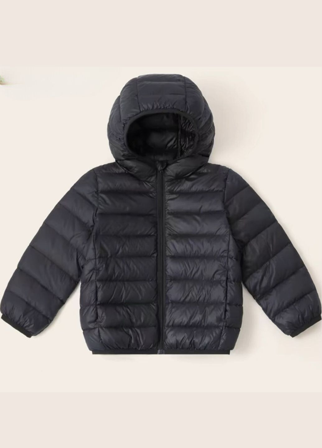 Черная демисезонная куртка демисезонная детская No Brand