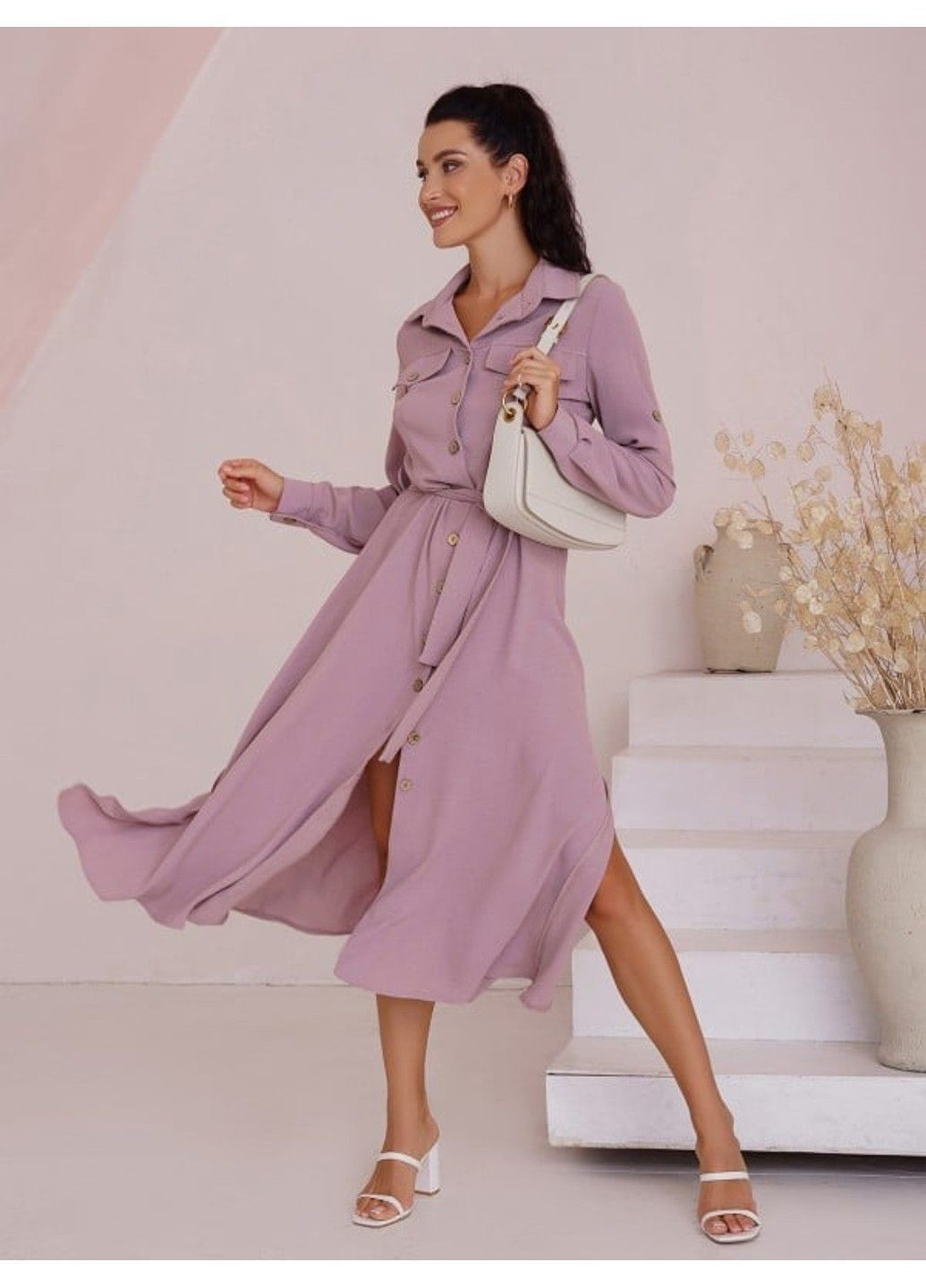 Бежевое повседневный платье issa pus a-418 бежевый ISSA PLUS