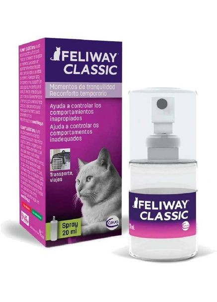 Спрей заспокійливий засіб для котів під час транспортування Feliway Classic Фелівей Класик 20 мл Ceva (279561409)