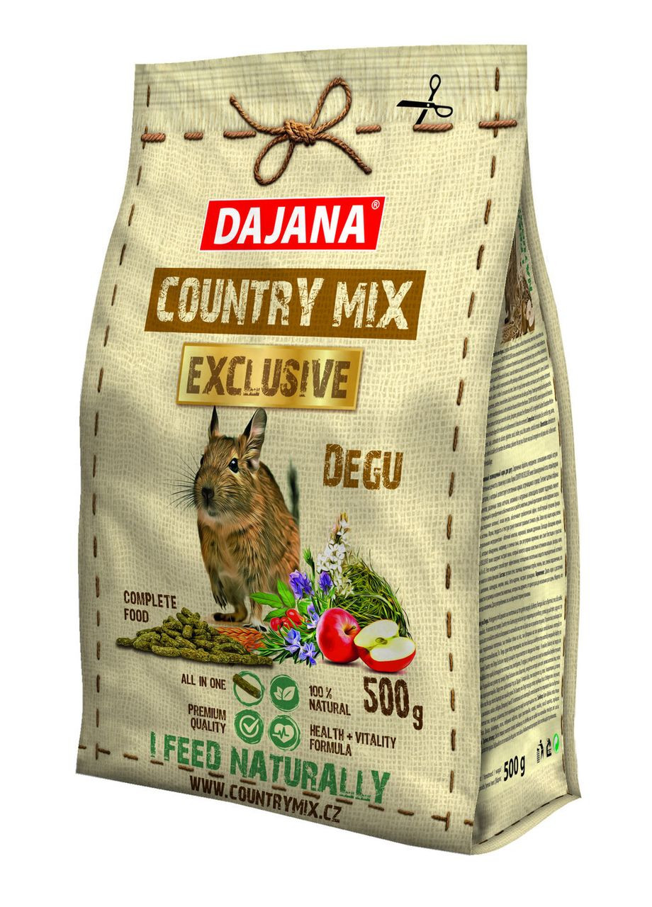 Корм Dajana Country mix EXCLUSIVE для дегу 500 г Dajana Pet (284176074)