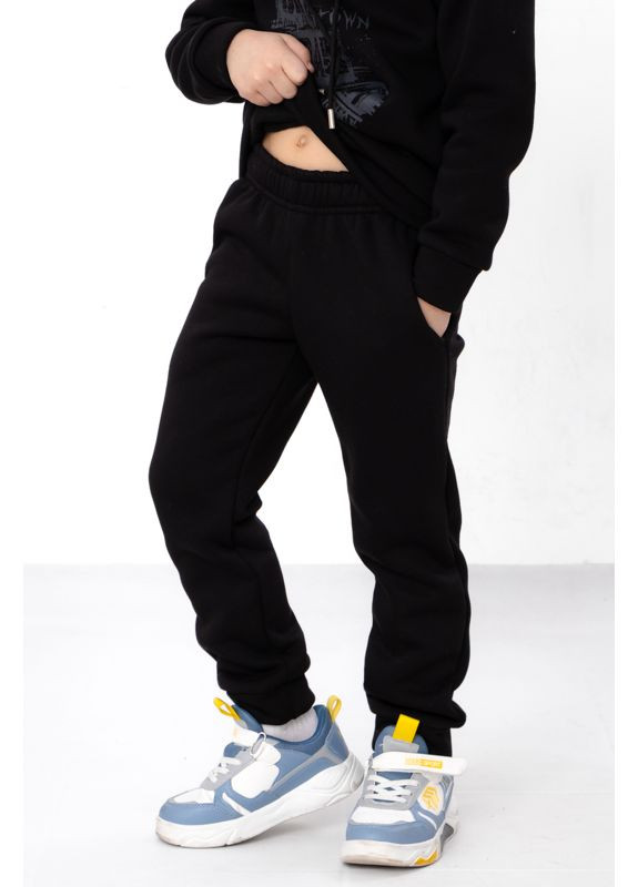 Теплий костюм для хлопчика: худі з написом та однотонні штани (p-15308) Носи своє (373069537)