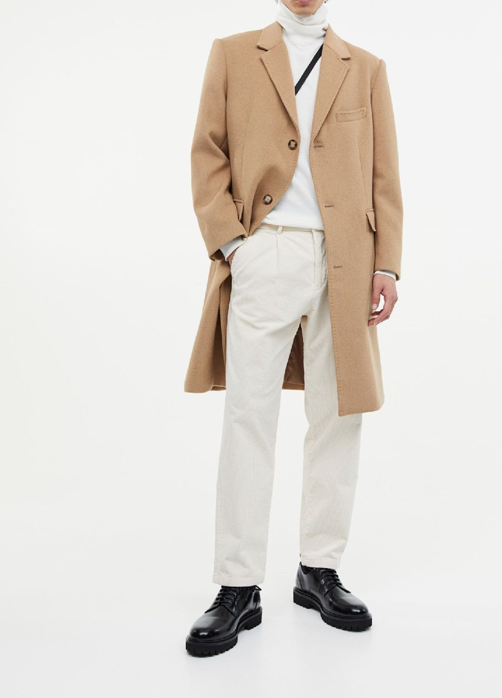 Темно-бежеве демісезонне Пальто H&M