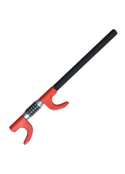 Механический блокиратор для автомобиля на руль с кодовым замком 12606 Красный No Brand (368565770)