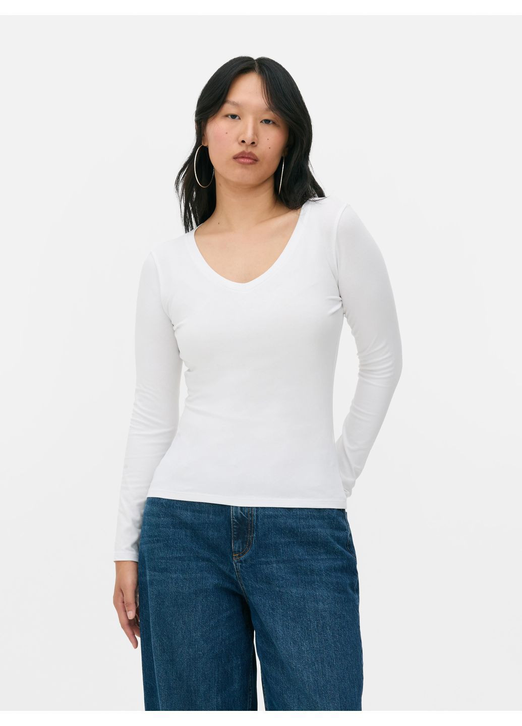 Лонгслив,белый, Primark (368157815)