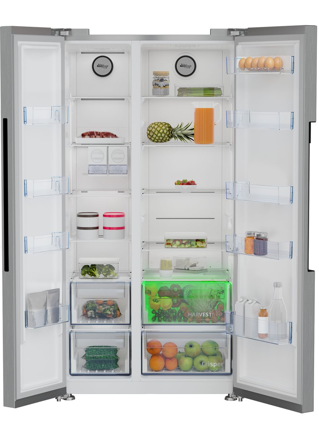 Холодильник GN164020XP (6715419) side-by-side BEKO