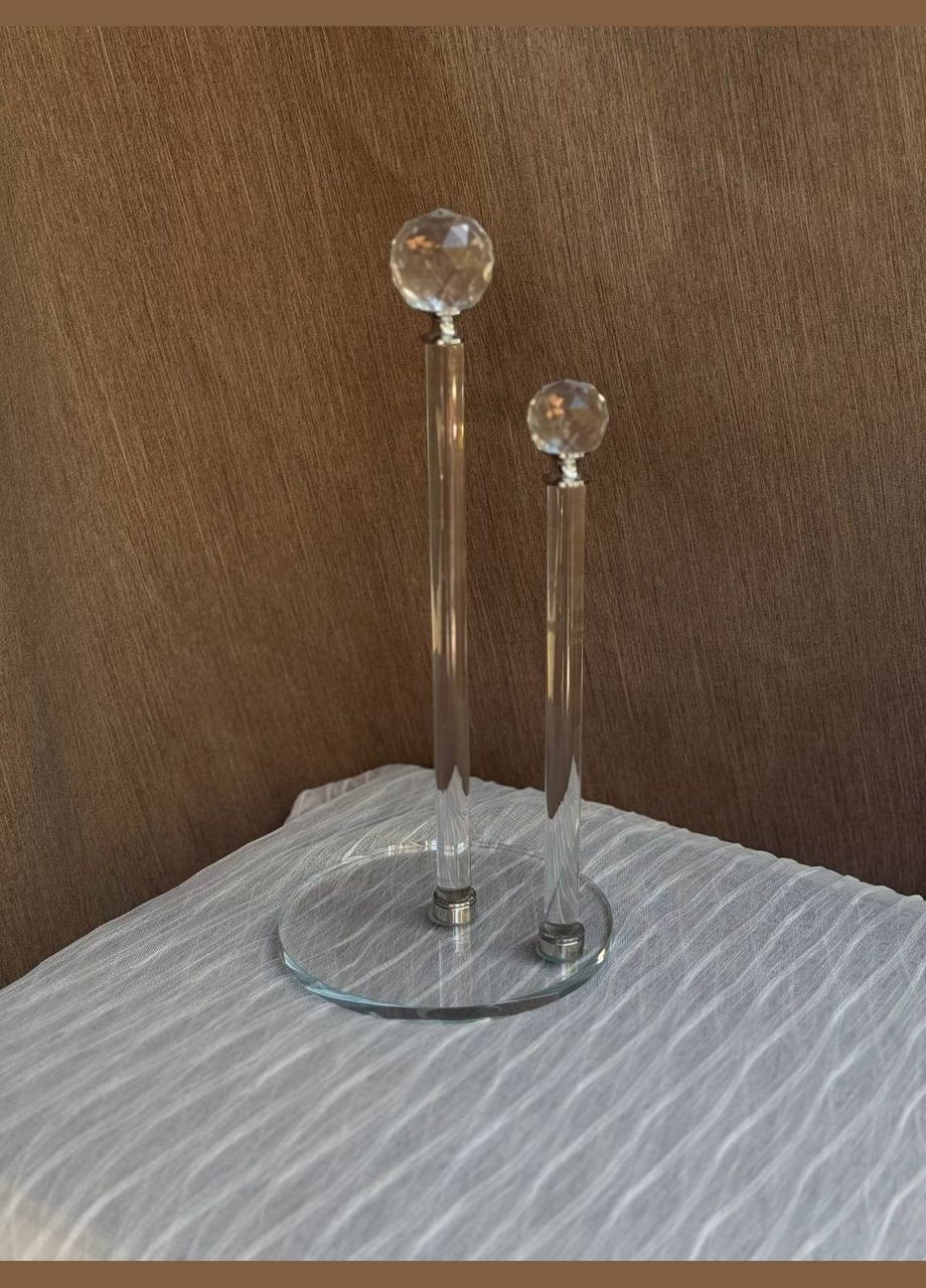 Тримач для паперових рушників HP-4-73 скляний 31 см Прозорий Yiwu (329721423)