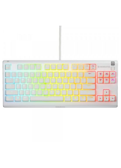 Клавиатура (64819) SteelSeries Apex 3 TKL USB UA White (358067284)