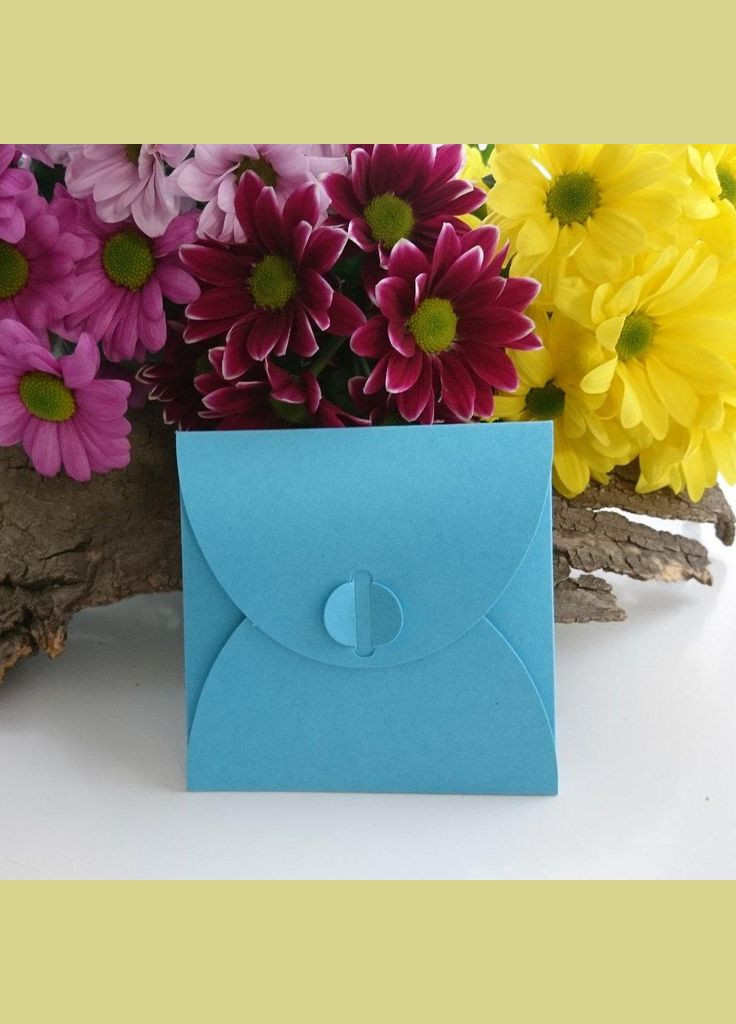 Подарочный конверт 100х100 мм из цветного дизайнерского картона. No Brand (326063684)