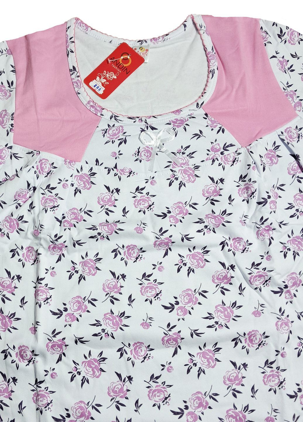 Женская ночная рубашка тёплая на флисе хлопок (205) ANDIN (369000864)