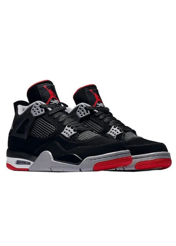 Чорні Зимовий кросівки nobrand air jordan з хутром 4 retro bred No Brand Air Jordan 4