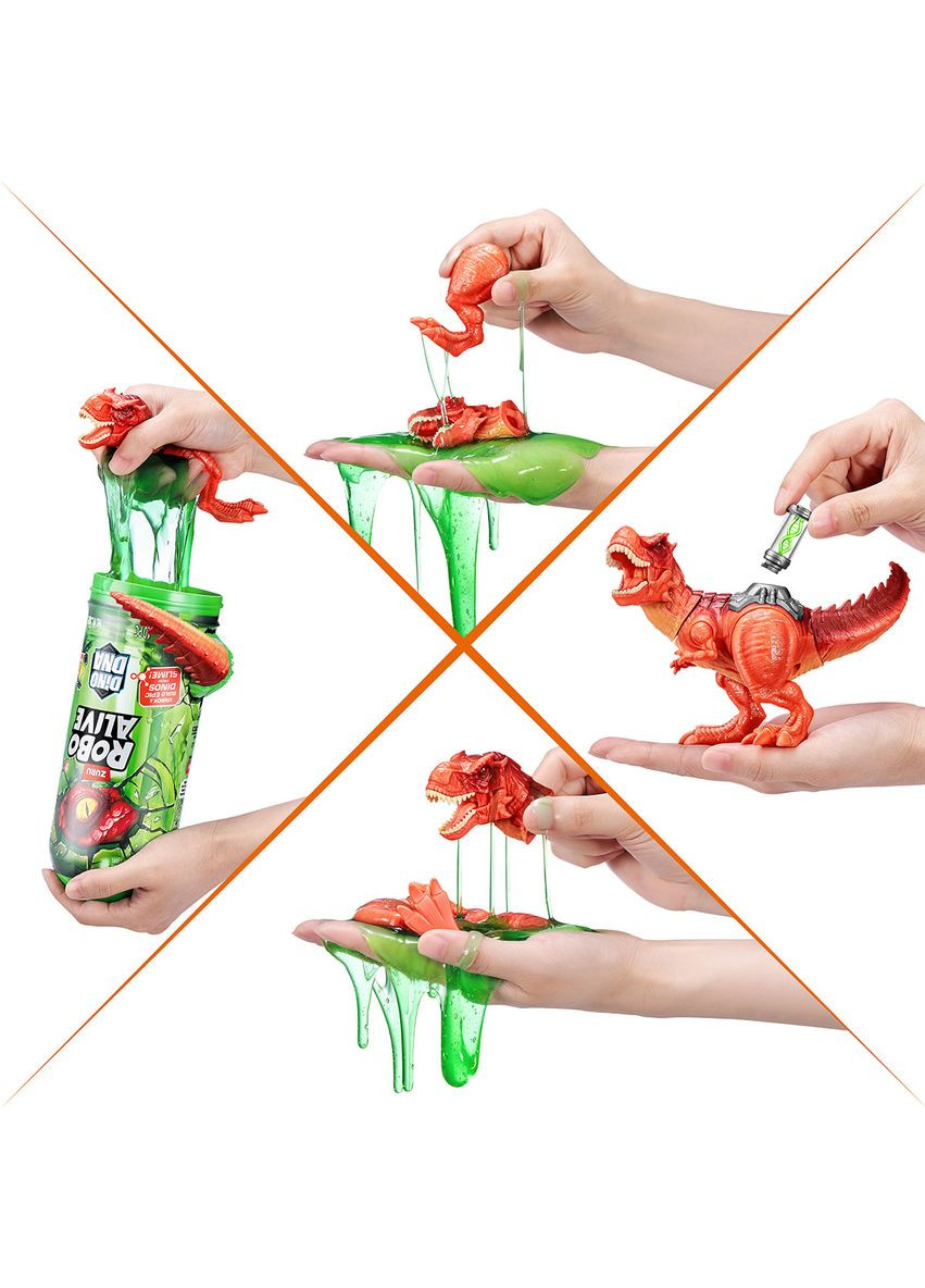 Інтерактивний ігровий набір S1 ДНК Тиранозавра () Pets & Robo Alive 71139A (336767832)