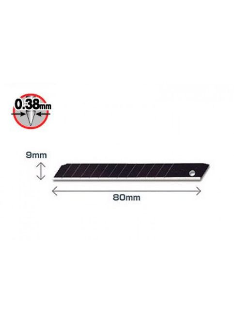 Лезвие ABB-50 ExcelBlack 80х9х0,38 мм 13 сегментов увеличена режущая способность туба 50 шт (11698) Olfa (295032297)