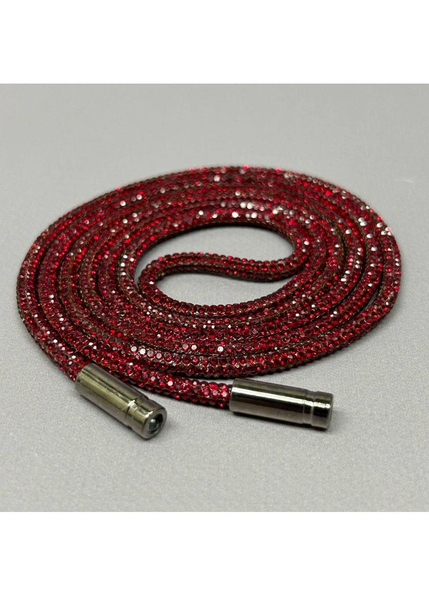 Шнурок стразовый 4 мм, длина 120 см – кристалл бордо. Plus-plus (352743343)