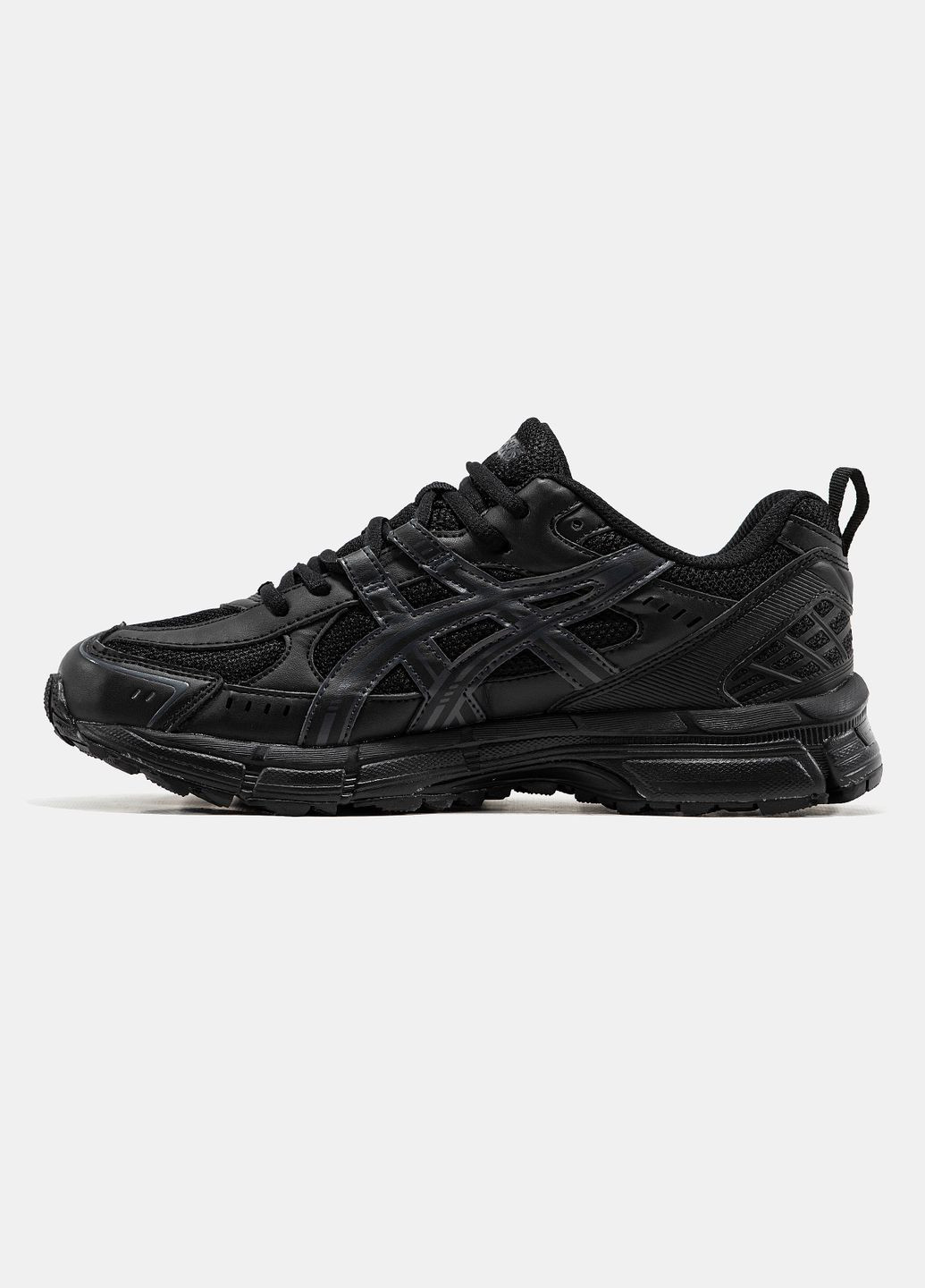 Черные демисезонные кроссовки мужские и женские asics gel kahana 8 sp black | асикс гель кахана 8 черные No Brand