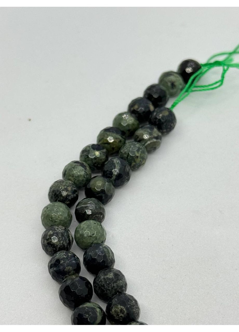 Яшма камбаба на нити без застежки 8 мм 40 см Зеленый No Brand (363829972)