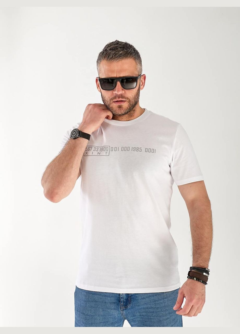 Біла чоловічі футболки з цифрами Fashion