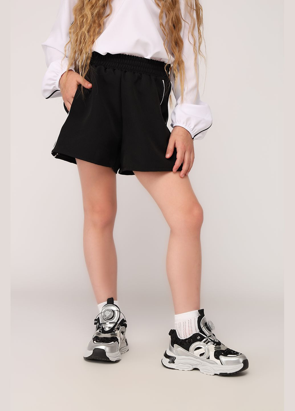 Шорти для дівчинки колір чорний CB-00276961 Yuki (338375889)