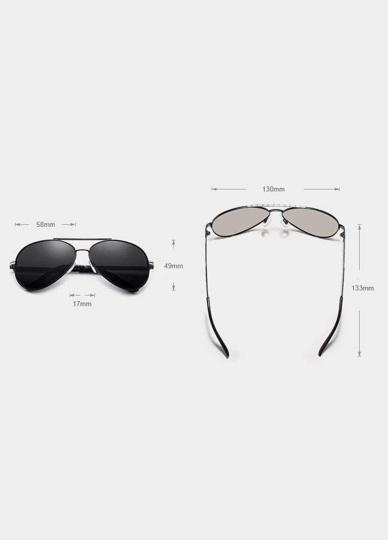 Мужские фотохромные солнцезащитные очки NK7840 Silver Photochromic KINGSEVEN (303401583)